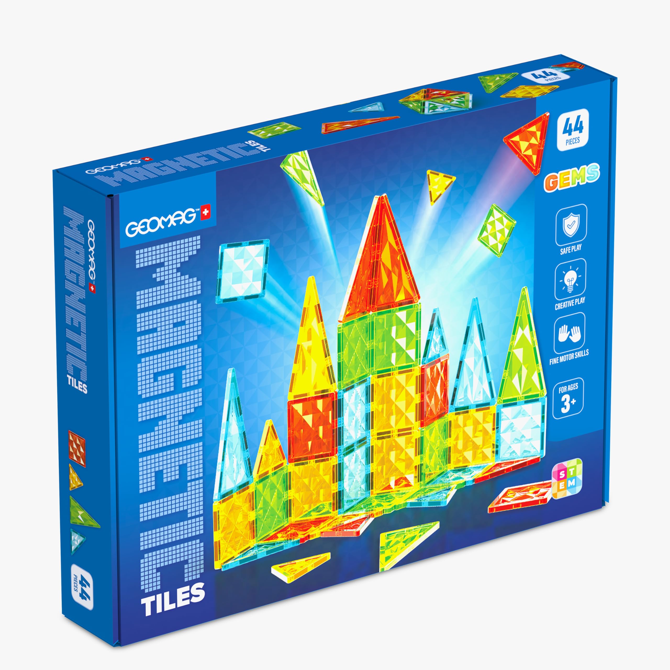 Magnetic Blocks Geomag 44 Pièces Magnétiques - Jeu De
